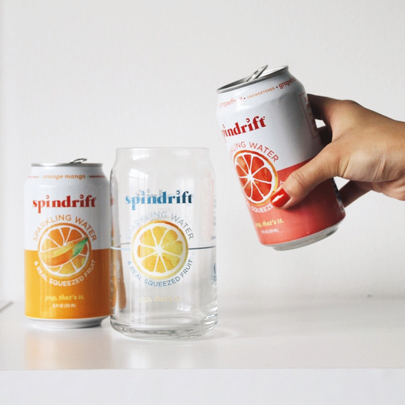 Spindrift Sparkling Water, HerCampus, Influence Her Collective, Spindrift Real Fruit