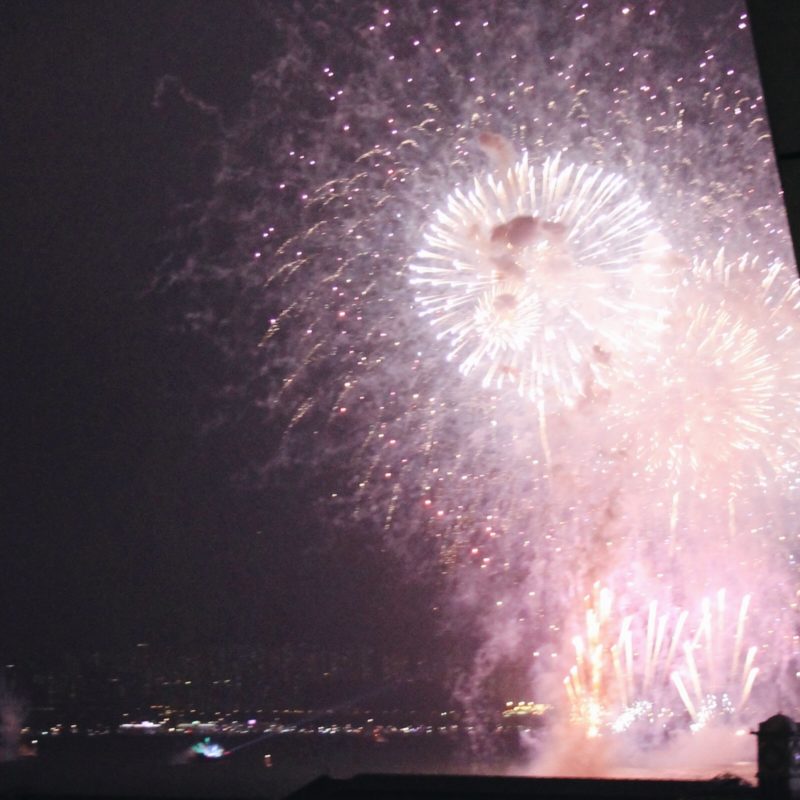 New Years Fireworks in Hong Kon